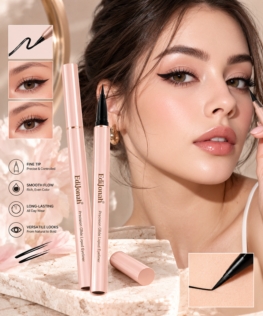 EdiJonah® Precision Glide Liquid Eyeliner