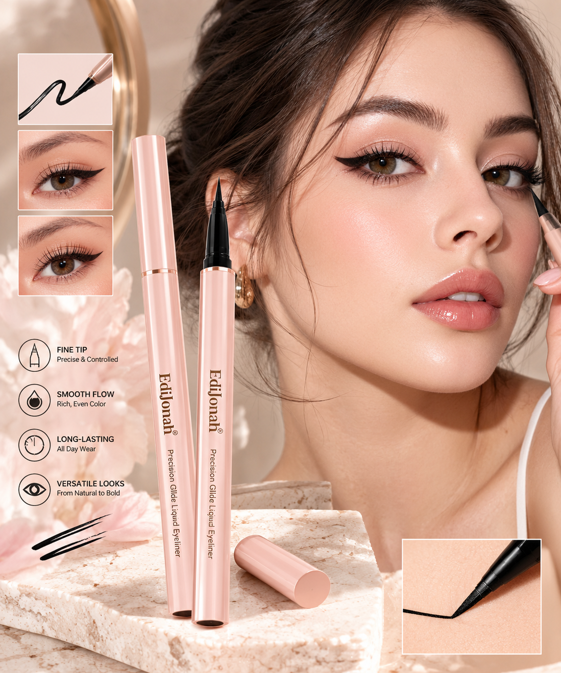 EdiJonah® Precision Glide Liquid Eyeliner