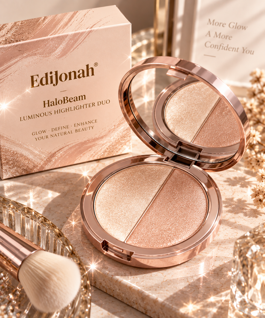 EdiJonah® HaloBeam Luminous Highlighter Duo