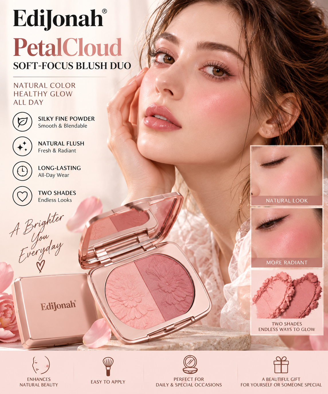 EdiJonah® PetalCloud Soft-Focus Blush Duo